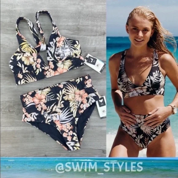 ☀️RIP CURL☀️ PARADISE CALLING MIRAGE TOP PARADISE CALLING MIRAGE BIKINI - Picture 1 of 16